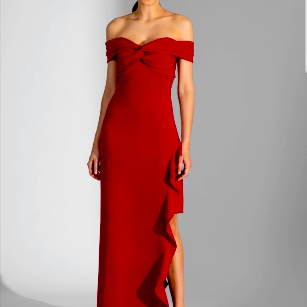 SHOSHANNA MARTINIQUE OFF-THE-SHOULDER MAXI…